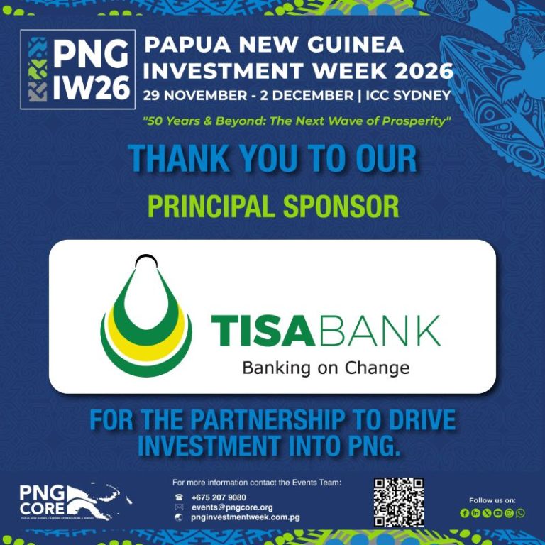 PNG Investment Week 2026 thanks Principal Sponsor TISA Bank